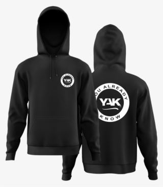 Yak Urban Style Hoodie 1 Black Front-back - Sweatshirt