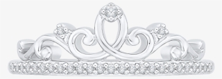Tiara Ring In 10k White Gold With - Tiara