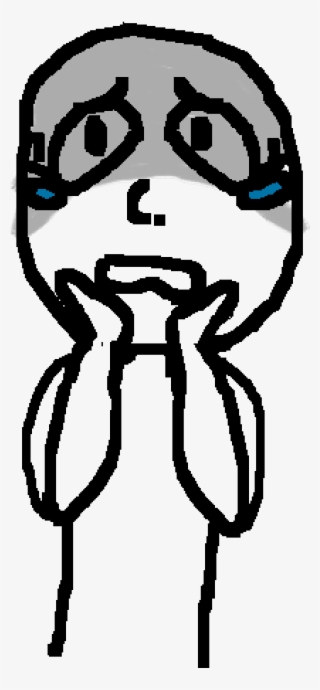 Scared Person Base - Cartoon