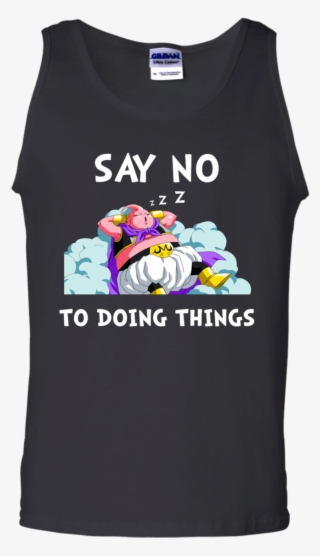 Majin Buu Dragonball Shirts Say No To Doing Things - T-shirt