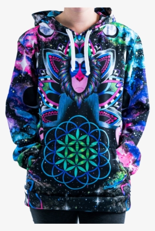 Megahood Meditating Space Black Rifiki - Sweatshirt