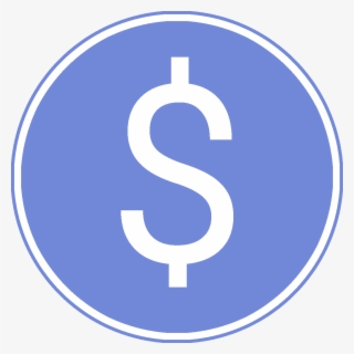 Blurple Demonetization Symbol - Blue Dollar Sign Icon Png