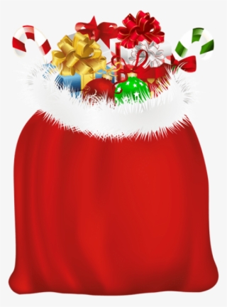 Free Png Red Santa Gift Bag Png - Bolsa De Regalos De Santa Claus