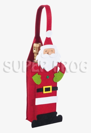 Felt Material Christmas Gift Bag With The Theme Santa - Christmas Decoration