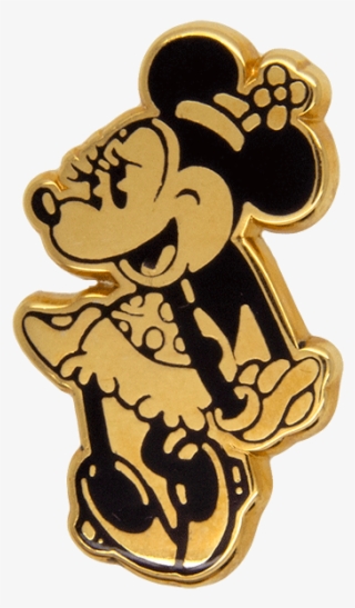 Minnie Mouse Pin , Gold - Minnie Mouse Gold Png