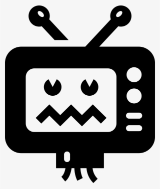 Tv Clipart Broken Tv - Broken Tv Icon