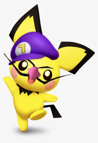 Pichu Attempts To Make Us Feel Better By Dressing Up - Super Smash Bros Ultimate Pikachu Png