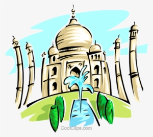 Taj Mahal Royalty Free Vector Clip Art Illustration - Taj Mahal Cartoon Png
