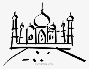 Taj Mahal Royalty Free Vector Clip Art Illustration - Taj Mahal Vector Png