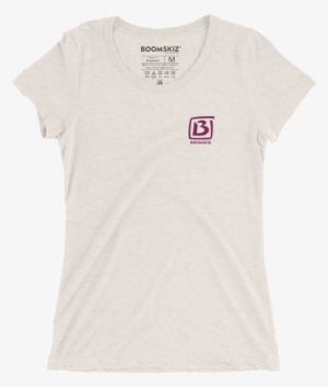 Boomskiz B Square Ladies Tri Blend T Shirt - Clothing