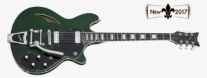 Tsh 1 Emerald Green Pearl Tilt - Schecter T S/h-1b Hollowbody Guitar, Emerald Green