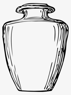 Black & White Greek Jar Svg Clip Arts 450 X 598 Px