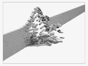 Broken Wall No Arrow - Bank