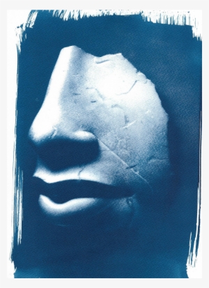 Limited Edition, Ancient Egyptian Nose And Mouth Sculpture, - Watercolor Paper