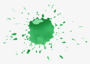 8 Green Watercolor Drop Splash - Watercolor Green Splas Png