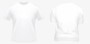 White Tshirt Front And Back Png Image Black And White - Back Of White T Shirt