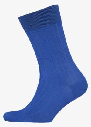 Menswear Socks Cotton Ribbed Cobalt Blue - Blue Socks Png