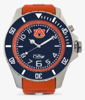 Auburn Tigers Watch - Kyboe Silver Midnight Watch