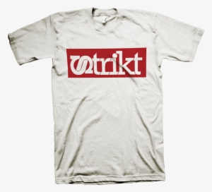 Tshirt Strikt Plain Red White - Stumptown Coffee T Shirts