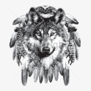 Download Wolf Tattoos Free Png Transparent Image And - Attrape Reve Loup Tatouage