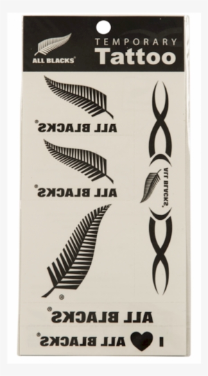 New Zealand All Blacks Temporary Team Tattoos - All Blacks Rugby Tattoos