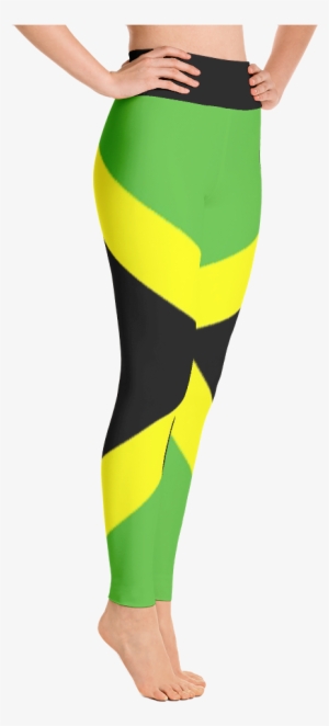 Jamaican Flag Yoga Leggings - Rainbow Rogue Yoga Pants