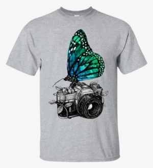 Photography Green Butterfly - Funny Cat T Shirts