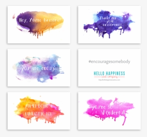 Mini Encouragement Cards - Graphic Design