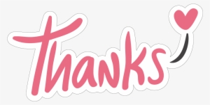 Thanks - Calligraphy