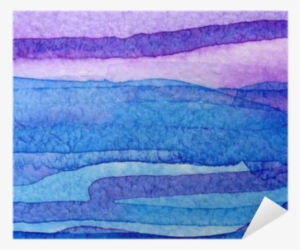 Vector Watercolor Abstract Background Violet And Blue - Blue