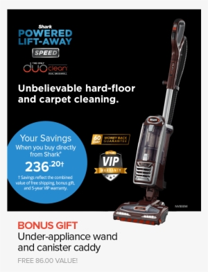 Shark® Rotator® Powered Lift-away Speed™ W/ Duoclean® - Shark Rotator Powered Lift-away Speed