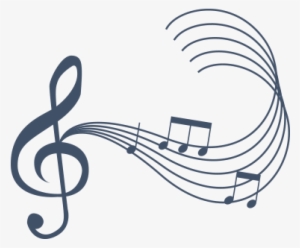 Live Music - Notas Musicales En Color Azul