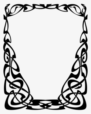 Frame Clipart Art Nouveau - Art Nouveau Vector Png