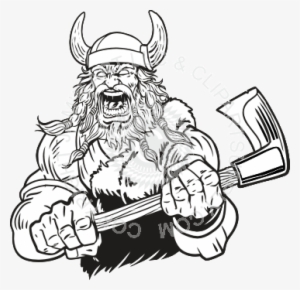 Viking Yelling With Axe And Shield - Viking Face