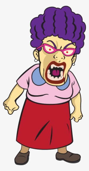 Clipart Royalty Free Collection Of Angry Old Lady High - Mad Teacher Clip Art