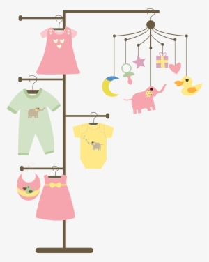 Baby Clothes Line Png - Clip Art