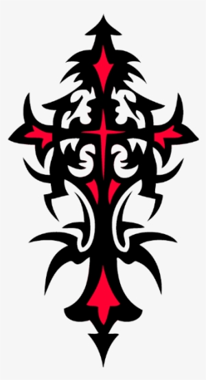 Hd Image Cross Tattoos - Tribal Cross Tattoo Png