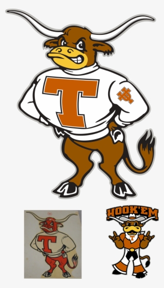 Athletics Logo, Helmet Logo, Texas Longhorns, Sports - Vintage College Mascots