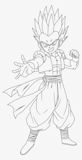 718 X 1113 1 - Gotenks Ssj2 Coloring Pages