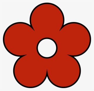 Red Flower Png Clipart - Simple Flower Clip Art