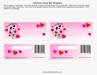 Free Printable Valentine Candy Wrapper Templates 154263 - Free Valentines Candy Bar Wrapper Template