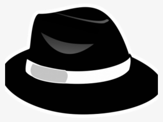 Cap Clipart Gangster - Fedora Hat Clip Art