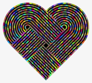 Radiant Interleaved Heart Design With Bg - Heart