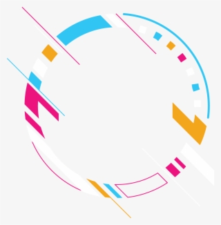 Colourful Circle Banner With Abstract - Logo