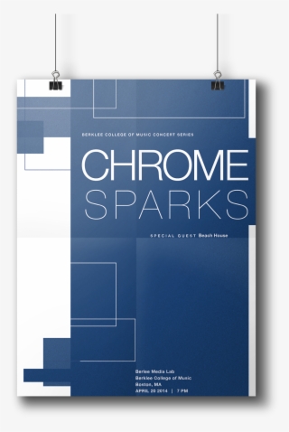 Concert Poster Design Of Music Band Chrome Sparks - Emmanuel Top Spacetime 2011