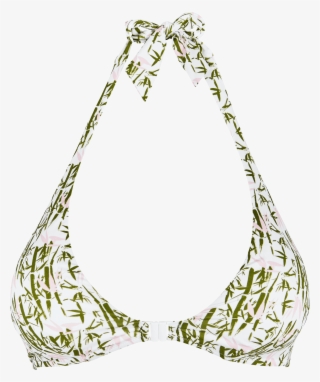 Women Front Closure Bikini Top Bamboo Song - Brassiere