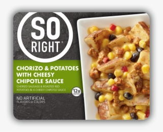 Chorizo & Potatoes With Cheesy Chipotle Sauce - Chicken As Food