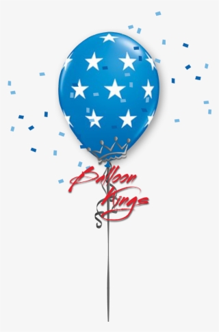 11in Latex American Stars - Clipart Of Polka Dots Balloons