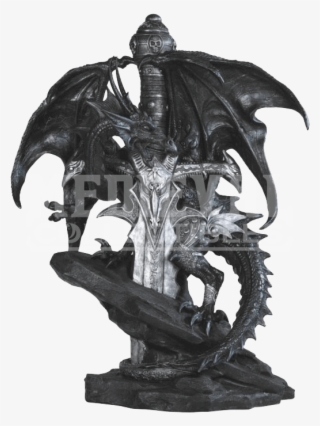 Dragon Guarding A Sword