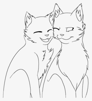 905 X 882 3 - Warrior Cat Line Art